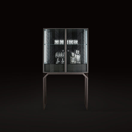 Glass Bar Cabinet